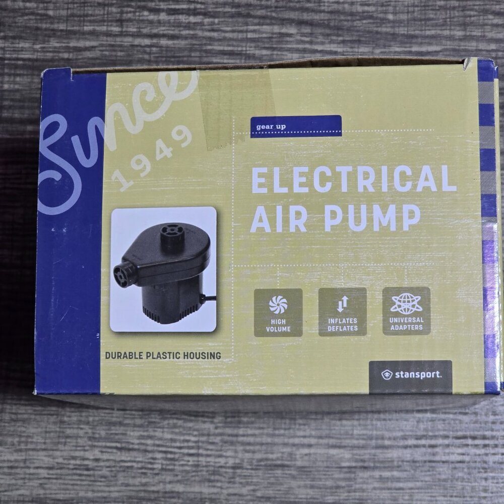 Stansport High Volume Electrical Air Pump Brand New Never Opened - Picture 3 of 4